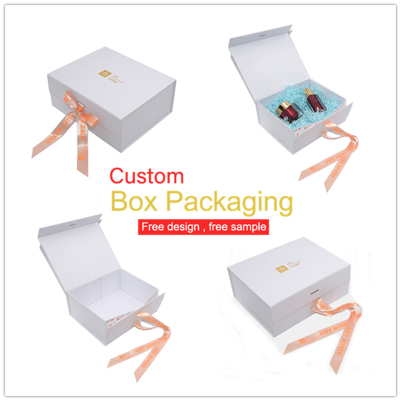 custom box with ribbon