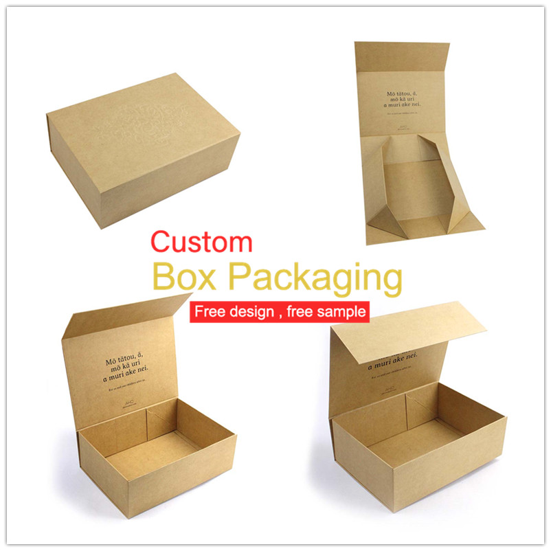 magnetic foldable box kraft paper