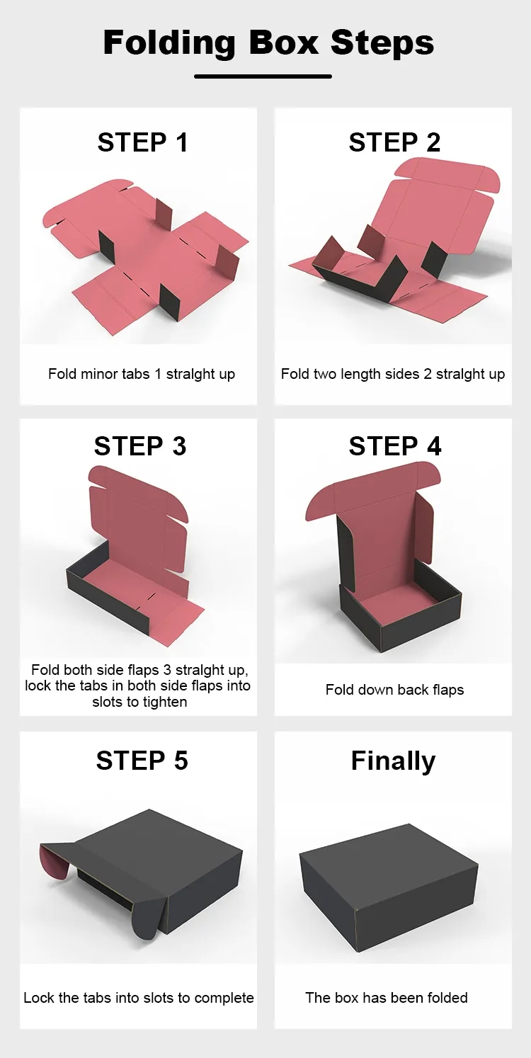 how to fold mailer box