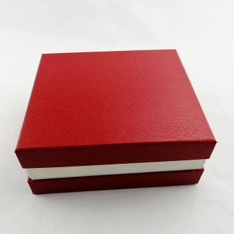 Red Silk Cloth Insert Lid and Base Box