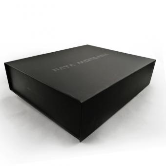 Classy Black Flat Packed Save Space Packing Boxes