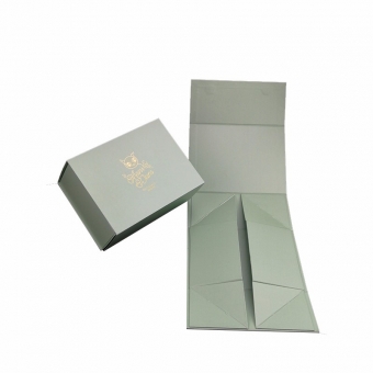 Elegant wedding dress green flat pack cardboard boxes