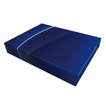 Blue magnetic packaging box with eva foam