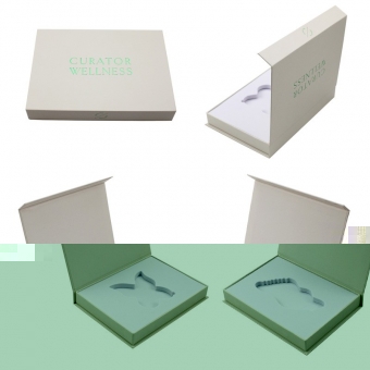 Decorative Flip Top Box Special paper hot green gold book box