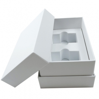 Rectangle shape white color without printing gift boxes with lids