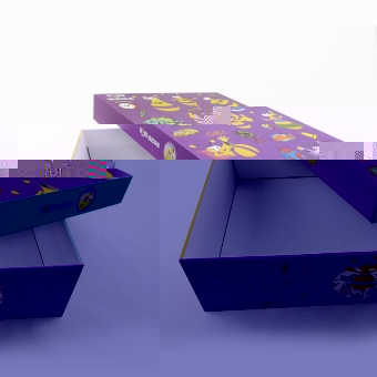 large colored pattern rectangle gift boxes with lids