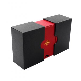 Special Window Design Unique Black Match Red Gifts Box