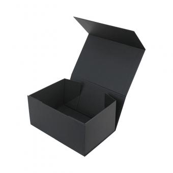 Black foldable box packaging