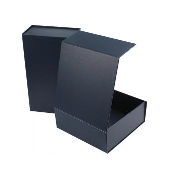 Custom foldable box with adhesive tape