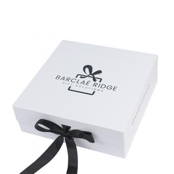 White box with ribbon