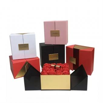 two door open magnetic gift packaging box