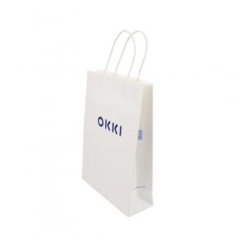 white kraft paper bag custom