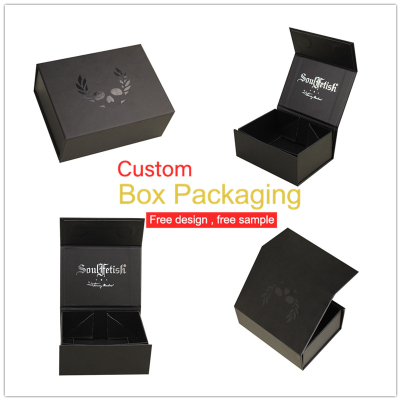 Black Foldable Magnetic Box