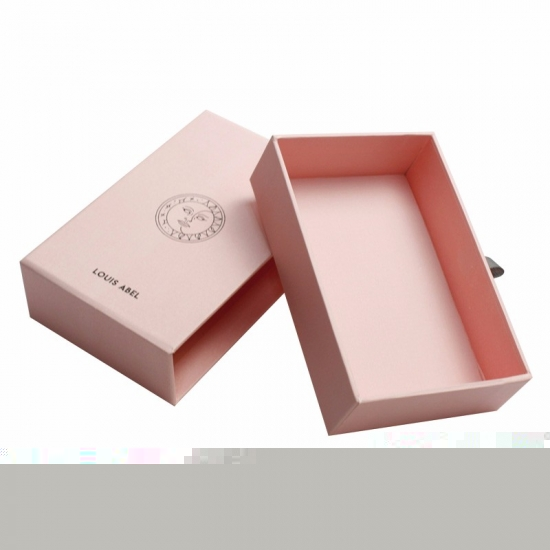 High-end specialty paper  pink make-up bespoke drawer box