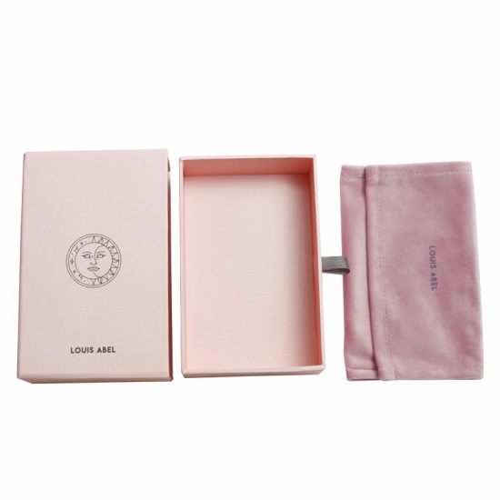 High-end specialty paper  pink make-up bespoke drawer box