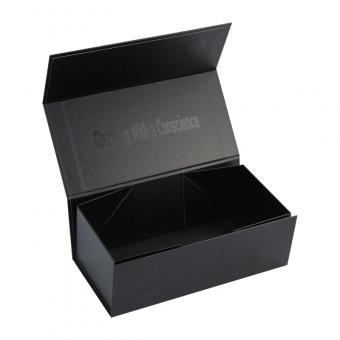 black box foldable with spot uv