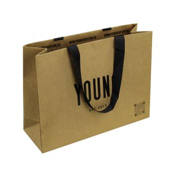 kraft paper shopping bag with your logo