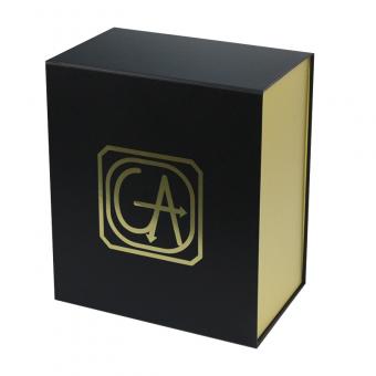 black and gold box